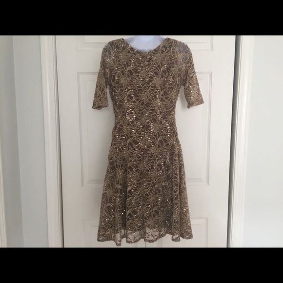 Chris McLaughlin Sequined Fit & Flare Dress - Picture 4 of 4